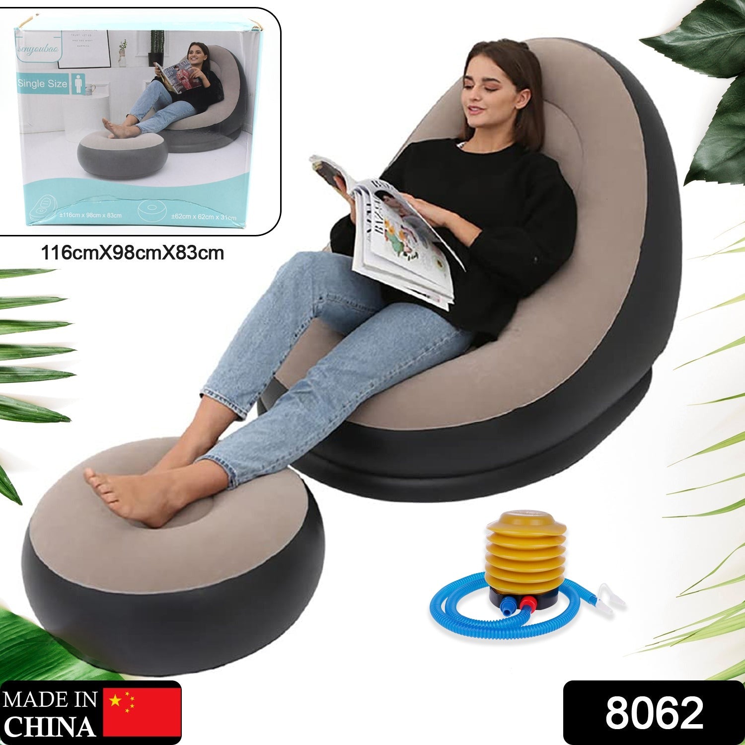Portable Indoor/Outdoor Air Sofa, couch & Pump Portable Indoor/Outdoor Air Sofa, couch & Pump